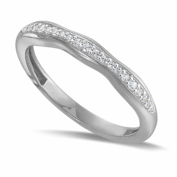 Alliance Lyra en diamants 0.12 Ct – Image 2