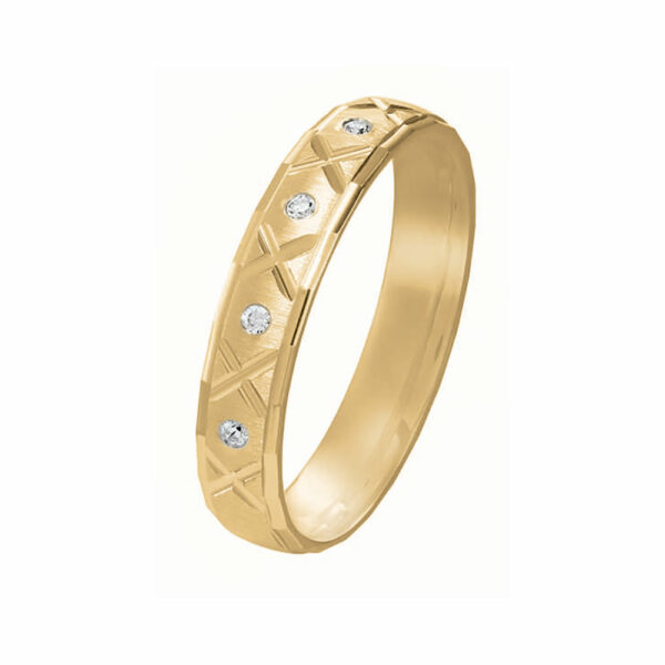 Alliance Quirina 4 diamants 0.03 Ct