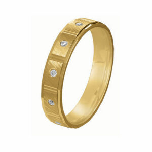 Alliance Rosa 5 diamants 0.05 Ct