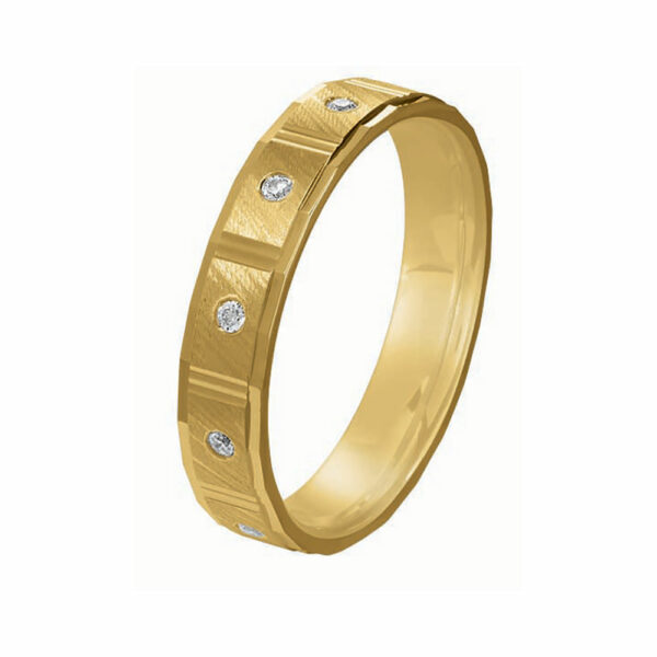 Alliance Rosa 5 diamants 0.05 Ct