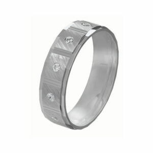 Alliance Rosa 5 diamants 0.05 Ct