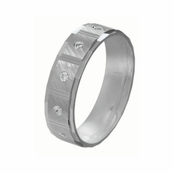 Alliance Rosa 5 diamants 0.05 Ct