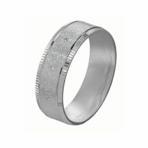 Alliance Rosa 3 diamants 0.01 Ct