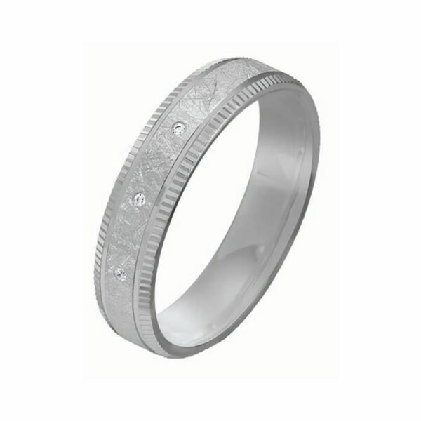 Anneau Rosa 3 diamants 0.01 Ct