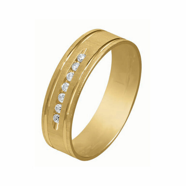 Alliance Rosa 7 diamants 0.1 Ct – Image 2