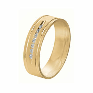 Alliance Rosa 7 diamants 0.14 Ct