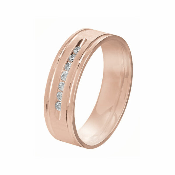 Alliance Rosa 7 diamants 0.14 Ct – Image 3
