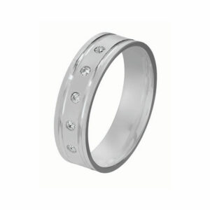 Alliance Rosa 5 diamants 0.1 Ct