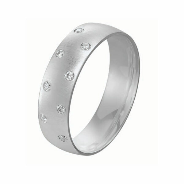 Alliance Rosa 8 diamants 0.12 Ct
