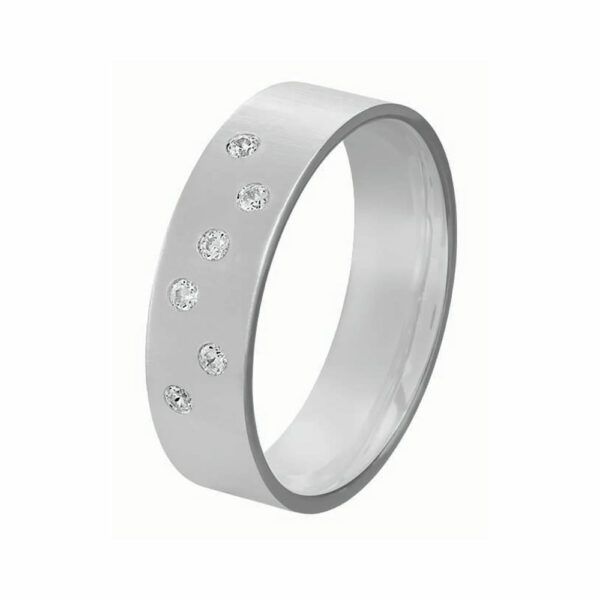 Alliance Rosa 6 diamants 0.12 Ct