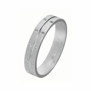 Alliance Rosa 10 diamants 0.05 Ct