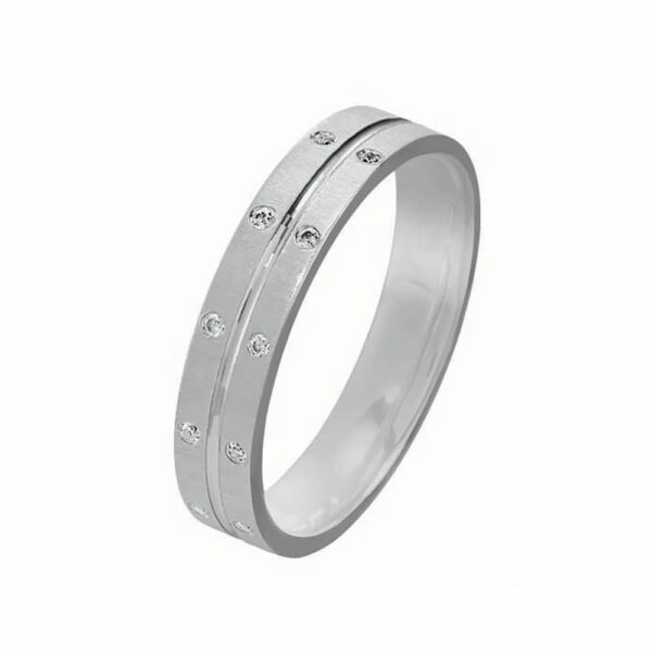 Alliance Rosa 10 diamants 0.05 Ct