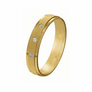 Alliance Rosa 3 diamants 0.03 Ct